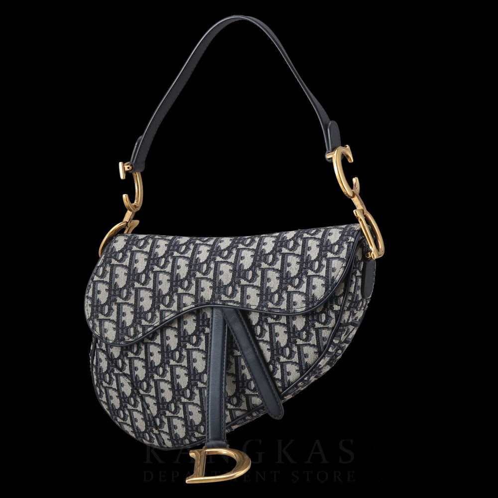 CHRISTIAN DIOR(USED)크리스찬디올 오블리크 새들 미디움 백